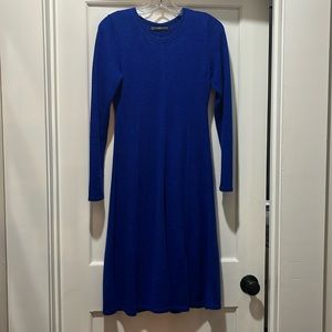 Alpaca Wool Cobalt Blue Dress